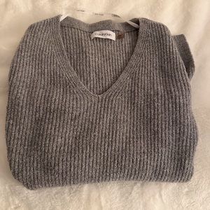 Gray Calvin Klein Knit Sweater